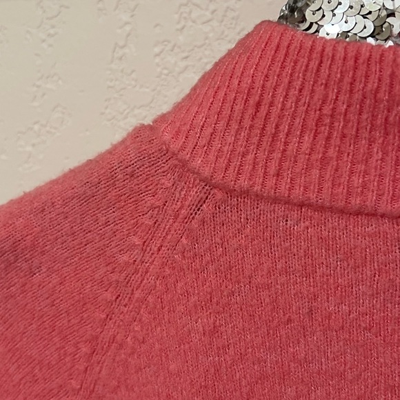 J Crew Mock Neck Sweater Pink Size Small - Picture 5 of 5